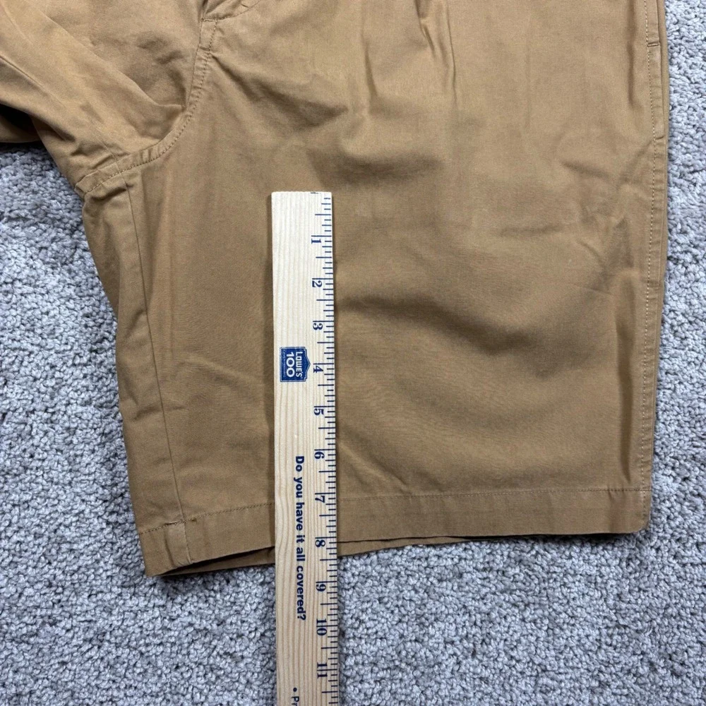 Wallace & Barnes Mens Pleated Officer Short Khaki Tan Cotton L5860 Size 34